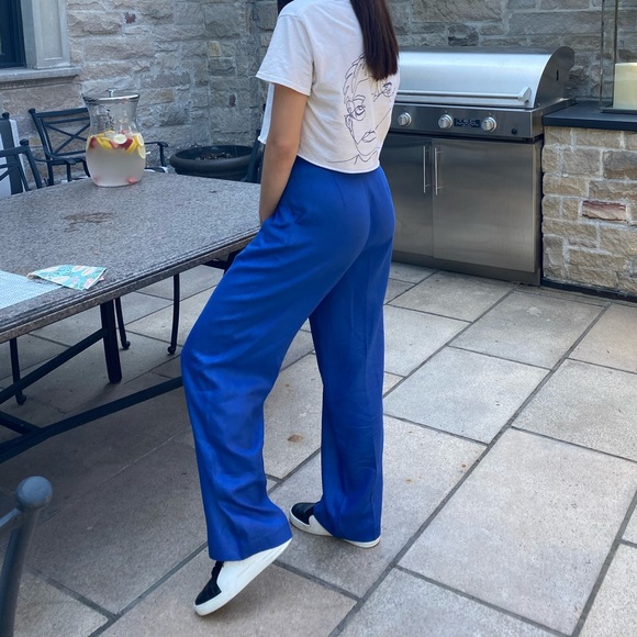 Vintage Linen Blend Trousers - Picture 3 of 8